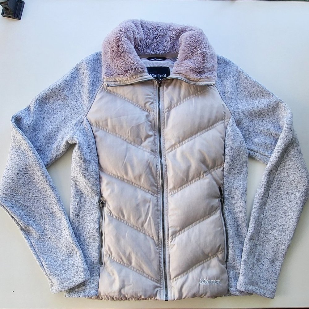 Marmot Thea Jacket in "Bright Steel" (Gray/Beige) - Picture 6 of 15